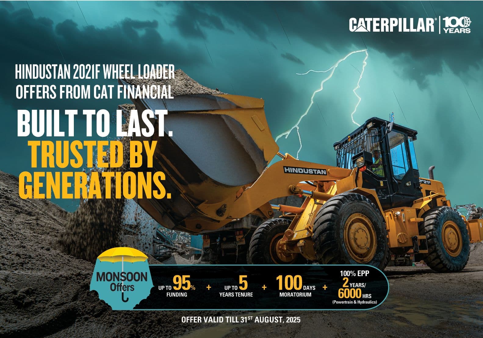Unmatched Reliability with Hindustan 2021F – Monsoon Offer with CAT Finance!