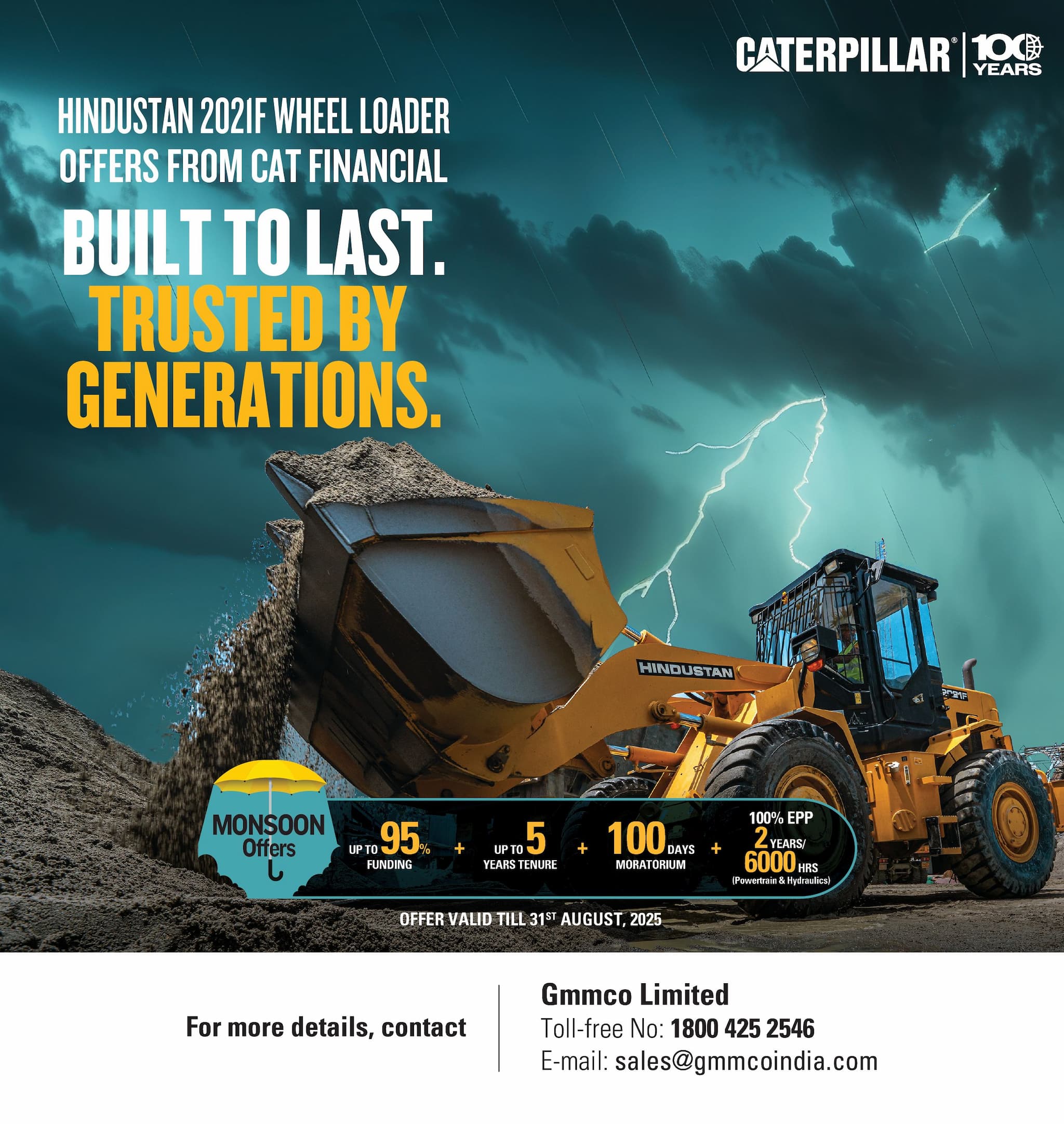 Unmatched Reliability with Hindustan 2021F – Monsoon Offer with CAT Finance!