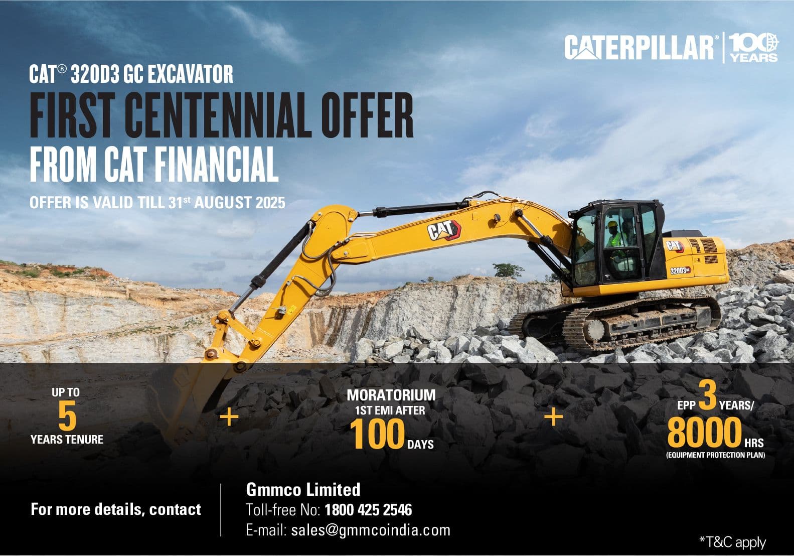 Powerful Offer on the Cat® 320D3 GC Excavator!