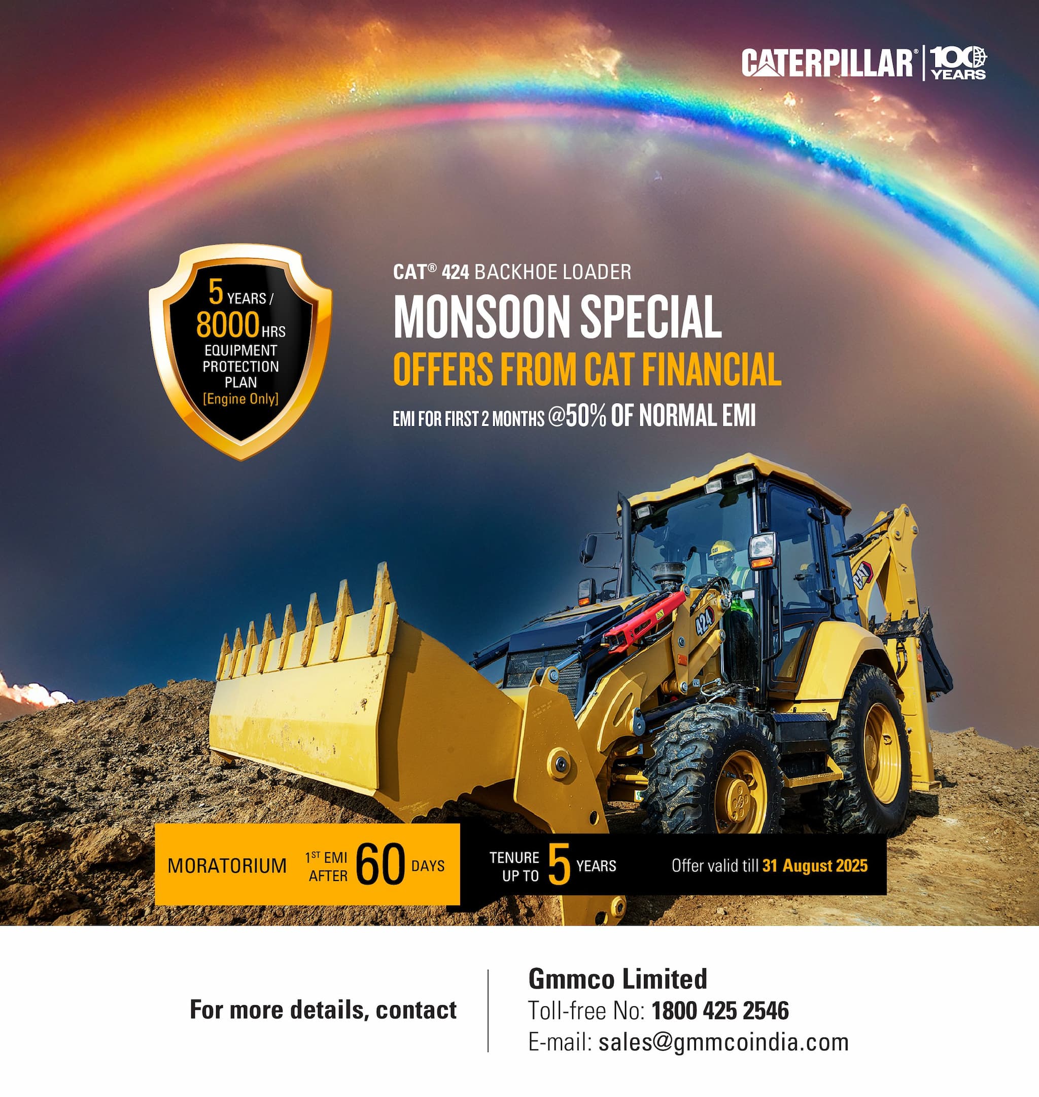 Make the Most of Monsoon – Own the CAT® 424 with CAT Finance offer!
