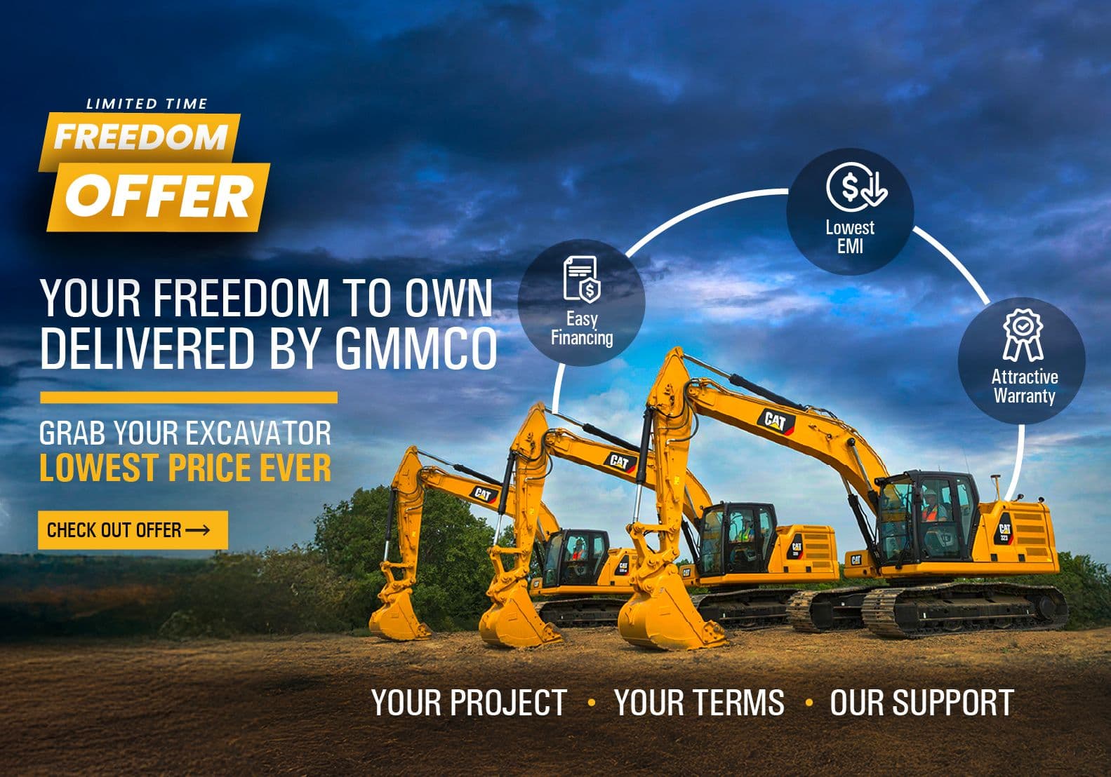 Your Freedom to Own CAT Machine starts now – With GMMCO Freedom Offer 2025