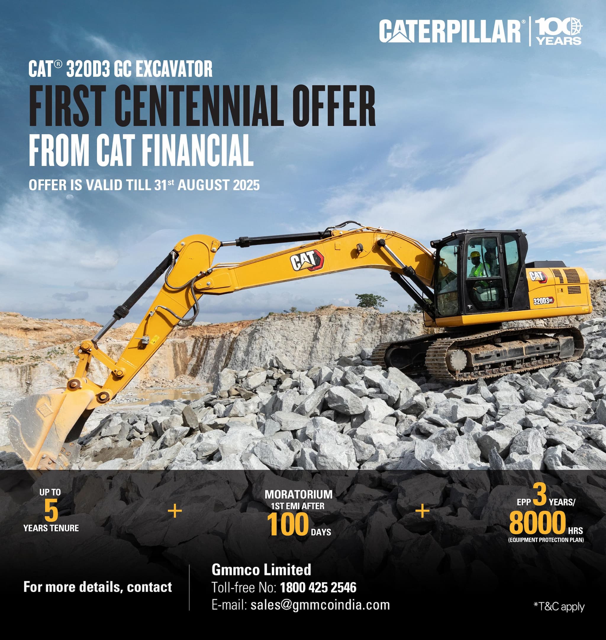 Powerful Offer on the Cat® 320D3 GC Excavator!