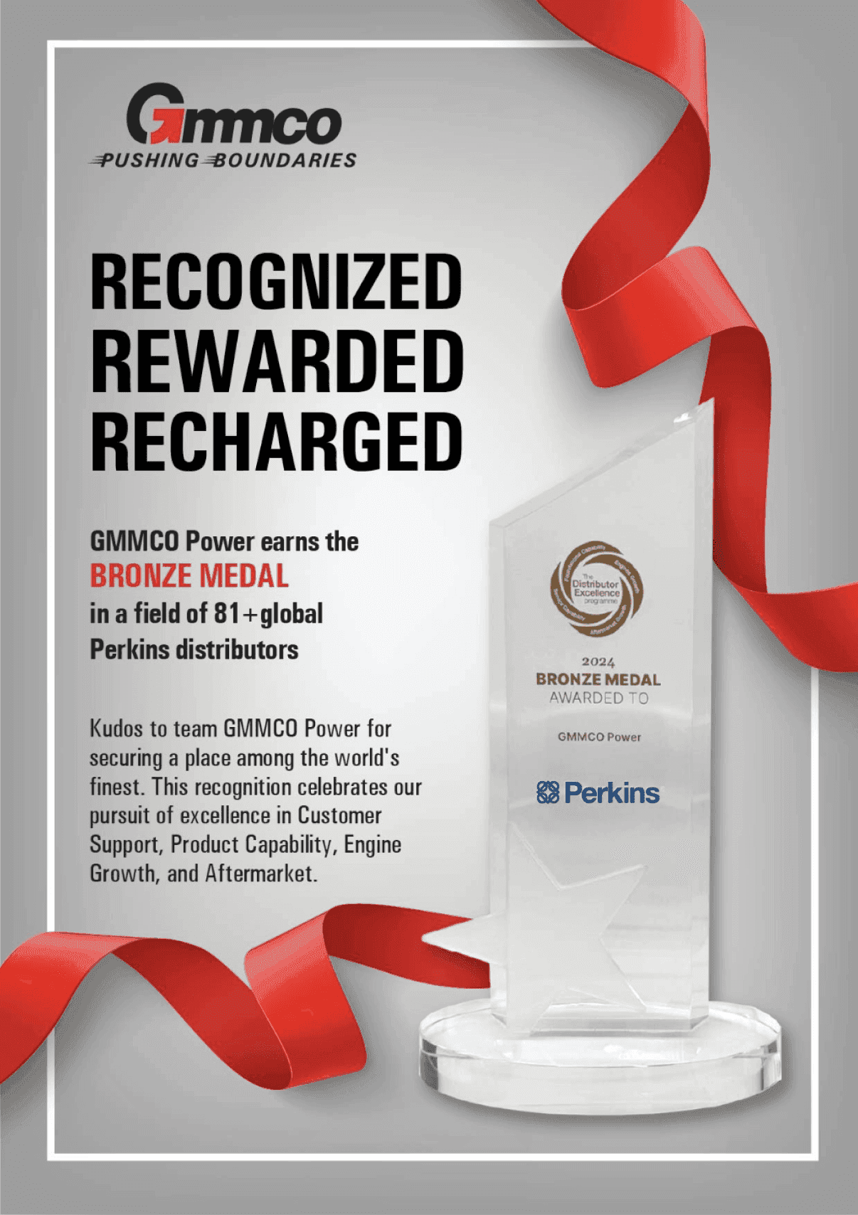 Gmmco Power Earns the Bronze Medal
