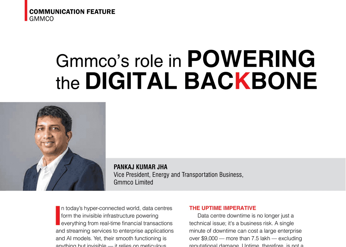 Construction Times communication feature: Gmmco’s role in powering the digital backbone.